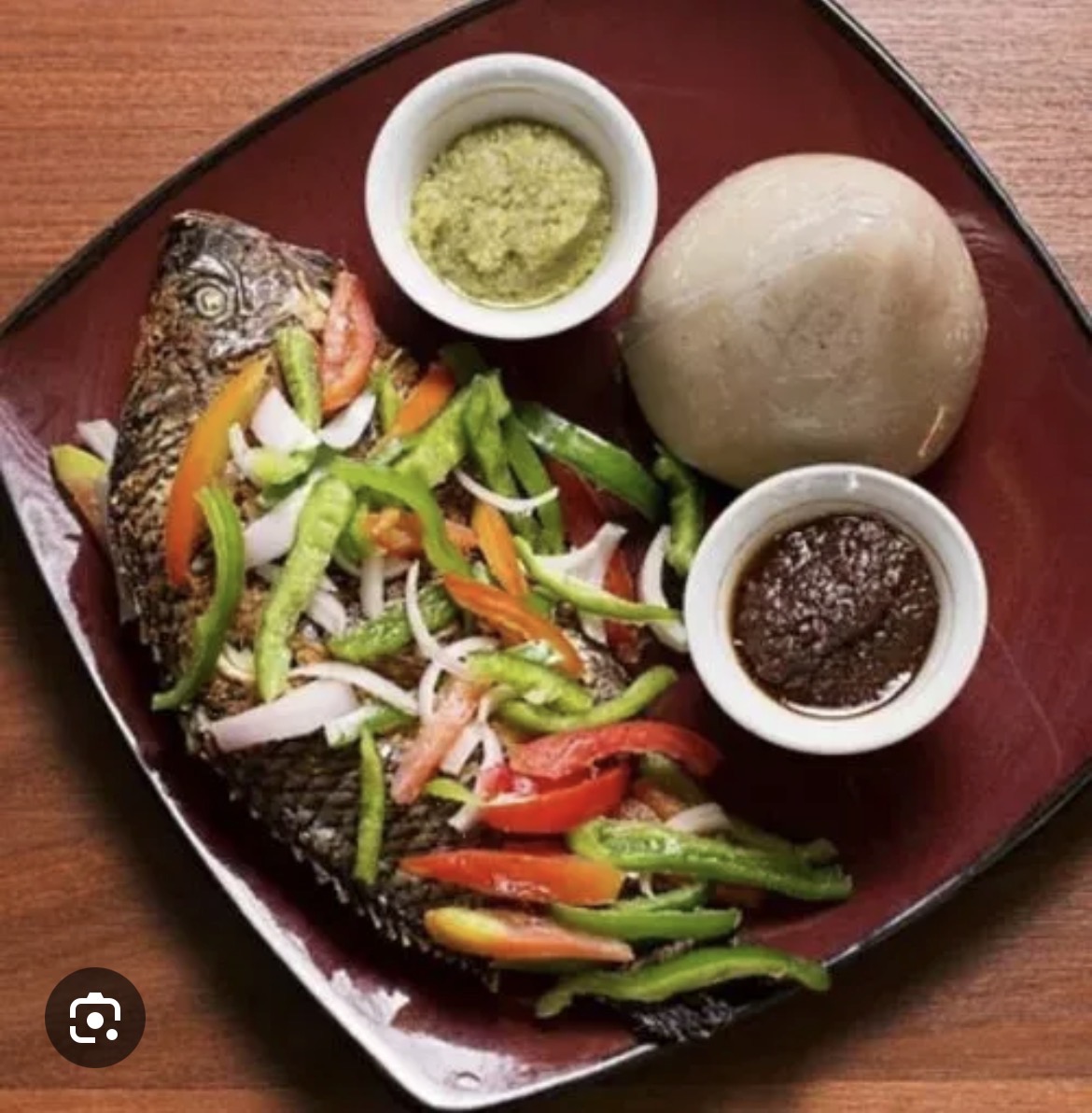 Image of Banku and tilapia